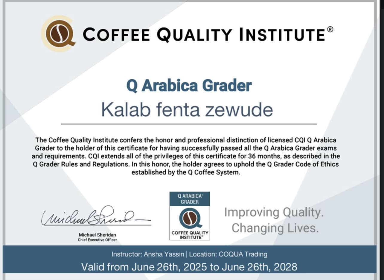 Q Arabica Grader — Coffee Quality Institute (CQI)