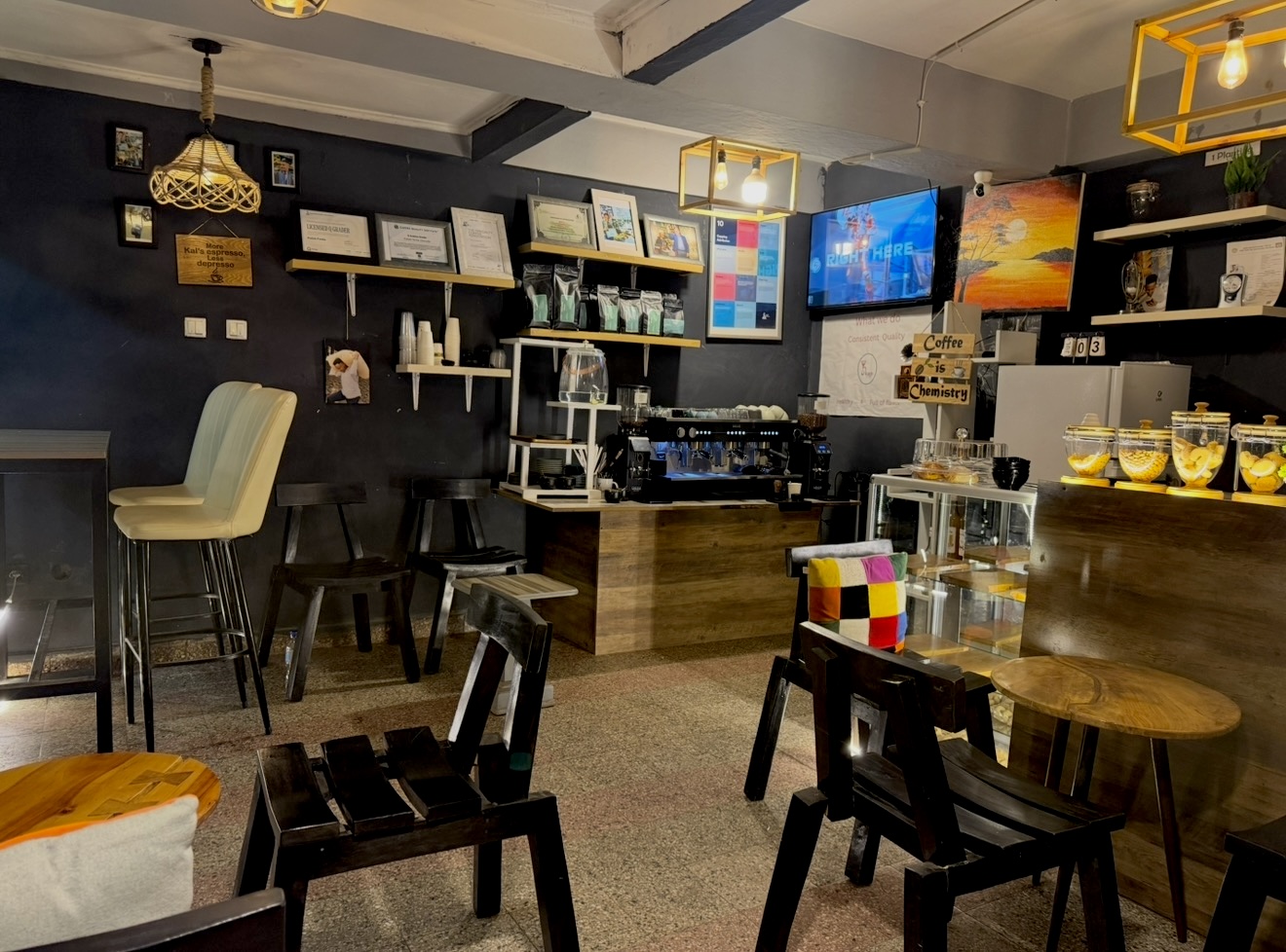 The espresso machine corner